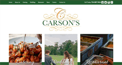 Desktop Screenshot of carsonscatering.com