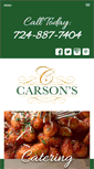 Mobile Screenshot of carsonscatering.com